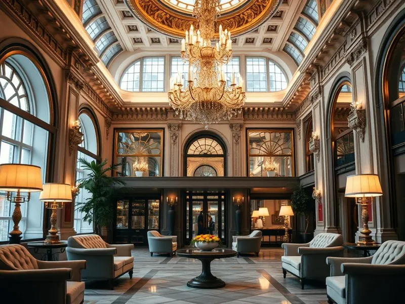 Interior de hotel de estilo clásico renovado